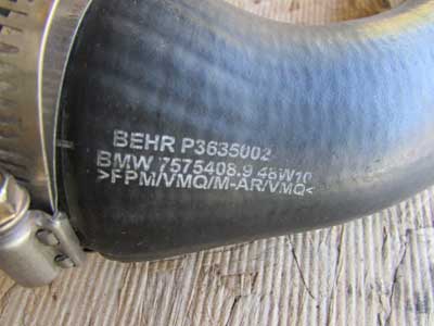 BMW Intercooler Hose Tube Charge Air Line, Right (Cylinder 1-4) 13717575408 F10 550i F12 650i F01 750i4